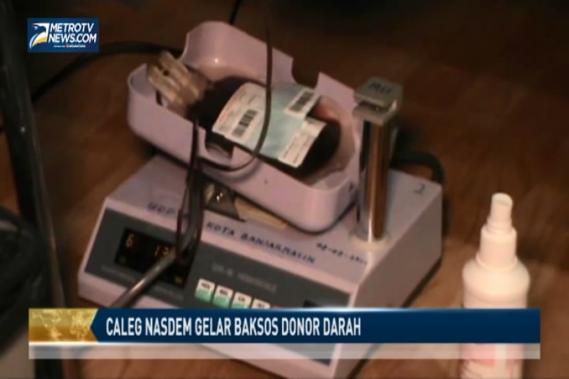 Caleg Nasdem Kota Banjarmasin Gelar Baksos Donor Darah