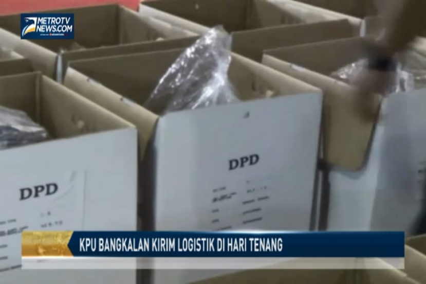 Alasan Kemanan, KPU Bangkalan Kirim Logistik di Hari Tenang