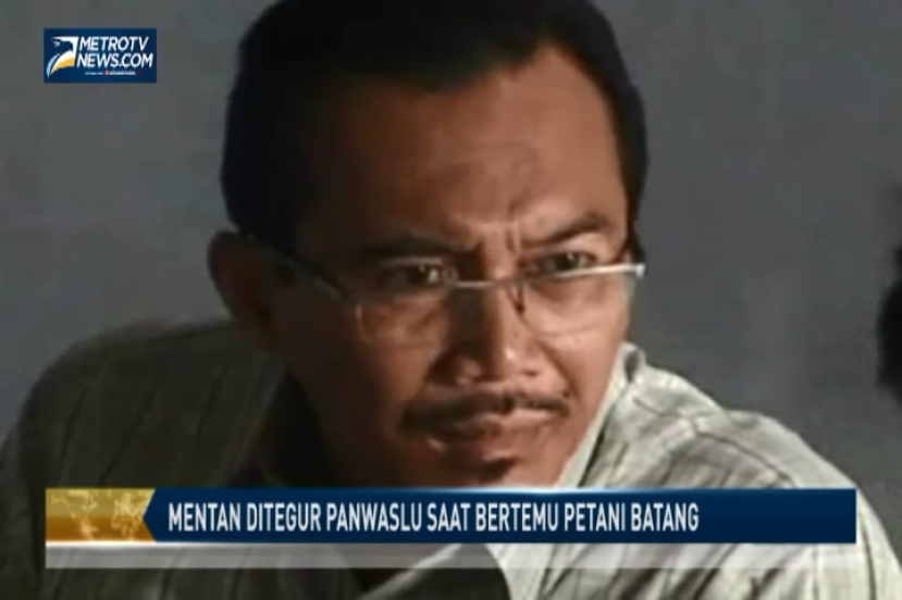 Mentan Ditegur Panwaslu saat Bertemu dengan Petani Batang