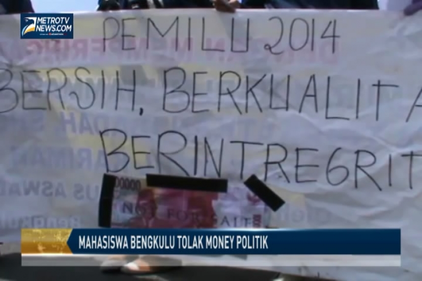 Mahasiswa Bengkulu Tolak Money Politik