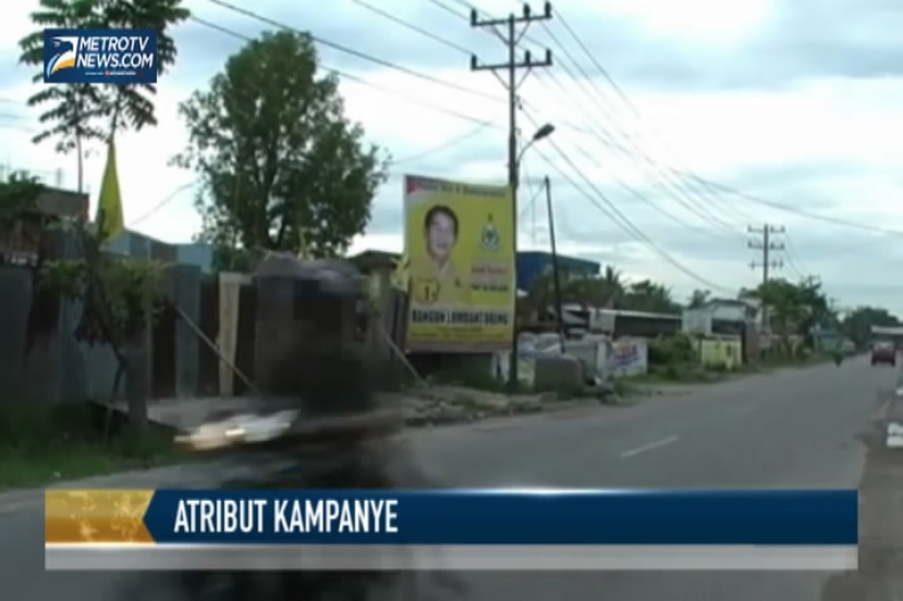 Ratusan Alat Peraga Kampanye masih Hiasi Tarutung