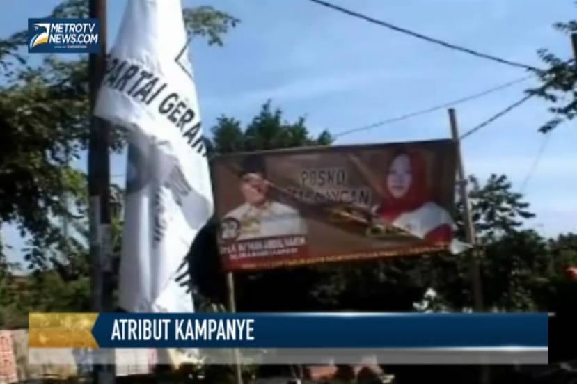 Alat Peraga Kampanye di Karawang belum Ditertibkan