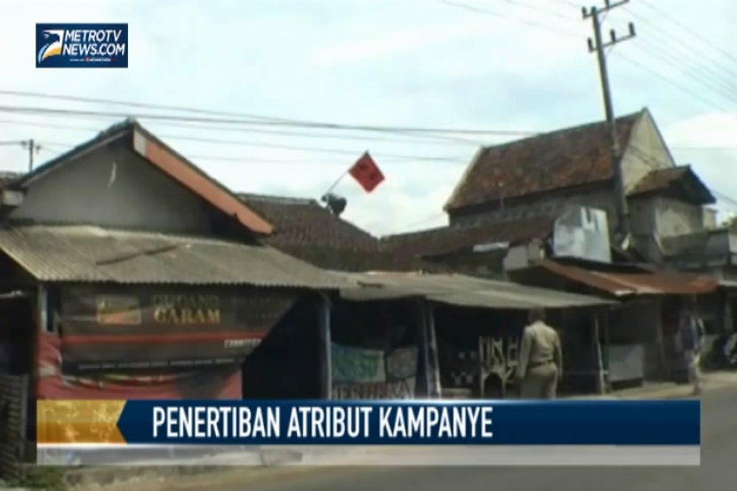 Panwaslu Keluhkan Peran Aktif Parpol untuk Bersihkan Alat Peraga Kampanyenya