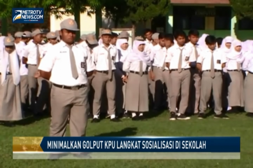 Minimalkan Golput, KPU Langkat Sosialisasi Pemilu di Sekolah