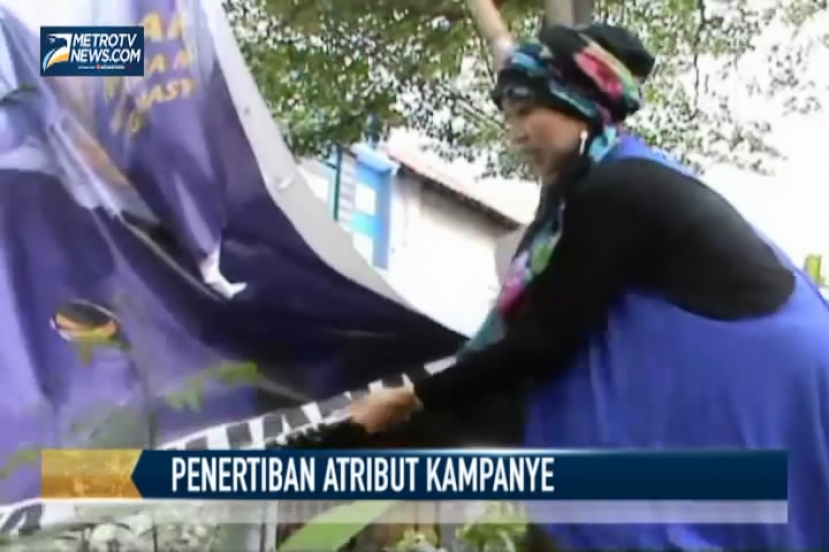 Caleg NasDem Copot Atribut Kampanye Sendiri