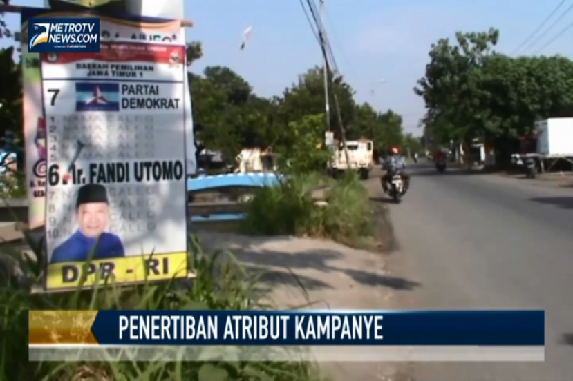 Masa Tenang, Alat Peraga Kampanye masih Bertebaran