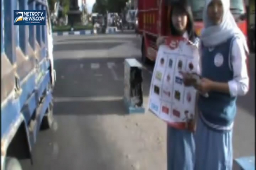  Pelajar Turun ke Jalan Sosialisasikan Pemilu Legislatif