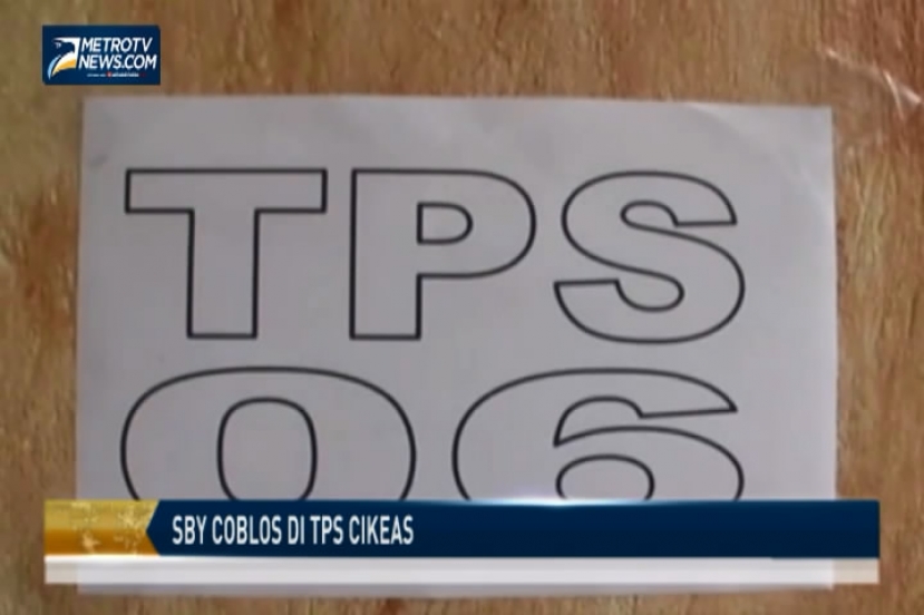 SBY Coblos di TPS Cikeas