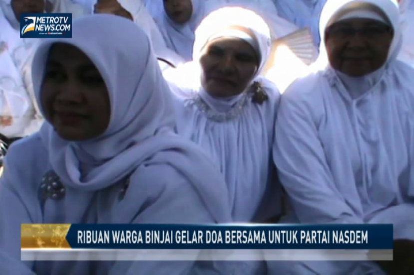 Ribuan Warga Binjai Gelar Doa Bersama untuk Partai Nasdem