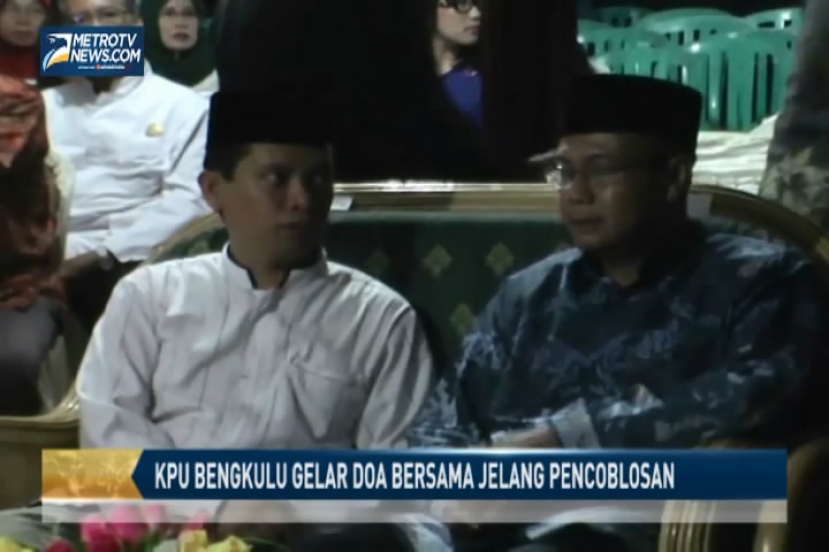 KPU Bengkulu Gelar Doa Bersama Jelang Pencoblosan