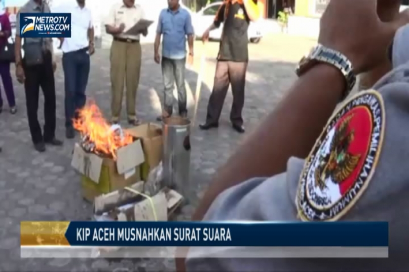 KIP Aceh Musnahkan 2000 Surat Suara