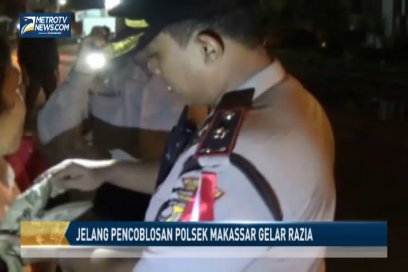 Antisipasi Kecurangan Jelang Pencoblosan, Polsek Makassar Gelar Razia