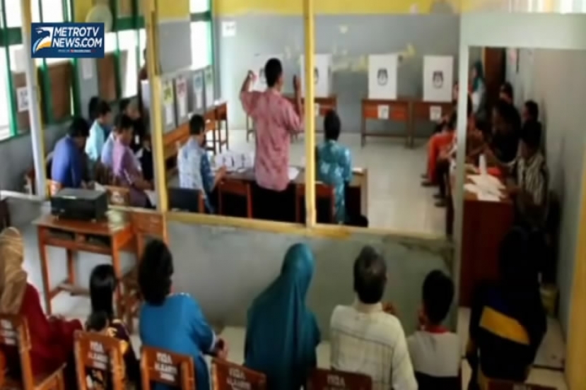 Ruang Kelas SD Disulap Jadi TPS