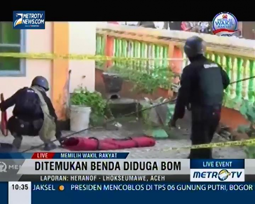 Benda Diduga Bom Ditemukan Di Lhokseumawe
