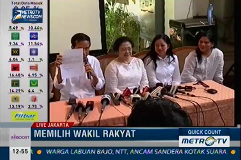 Konferensi Pers Megawati dan Jokowi  