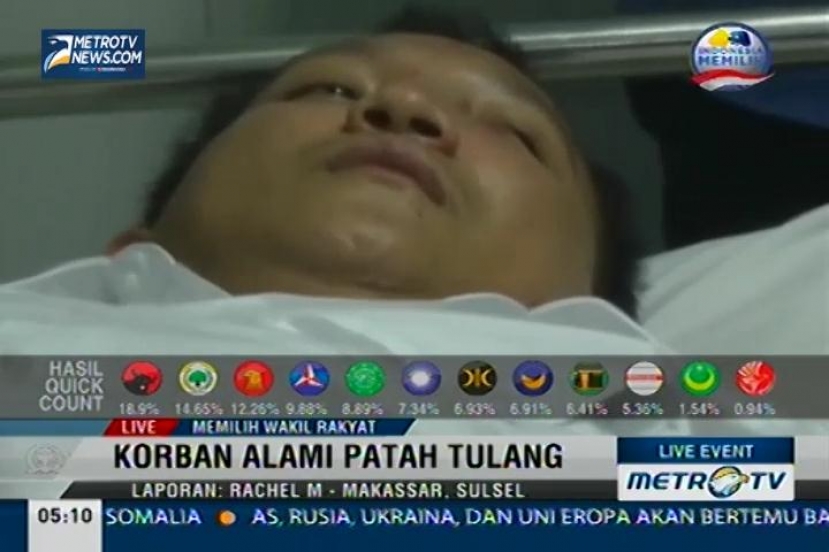 Ketua dan Anggota Panwaslu Kota Makassar Dikeroyok