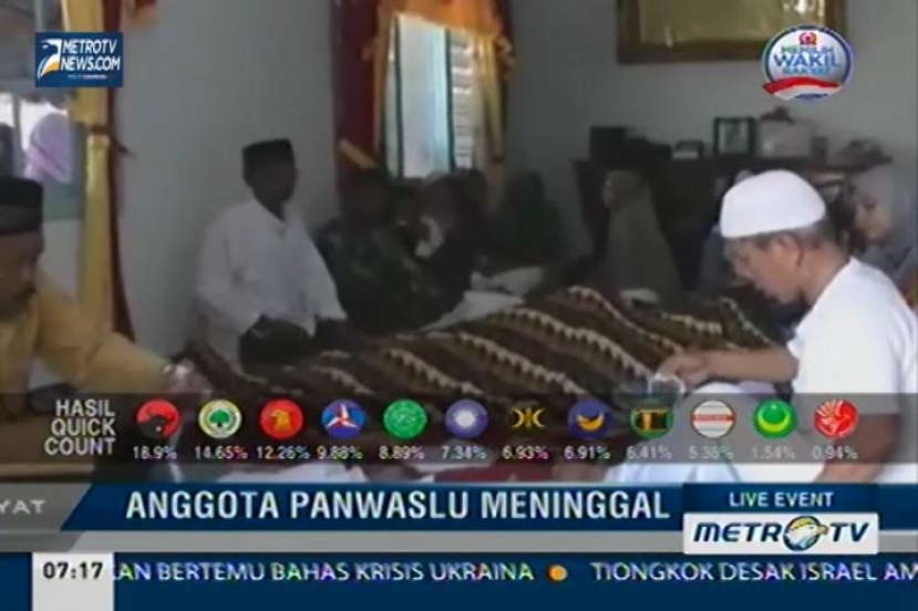 Seorang Petugas Pengawas Pemilu Meninggal Dunia