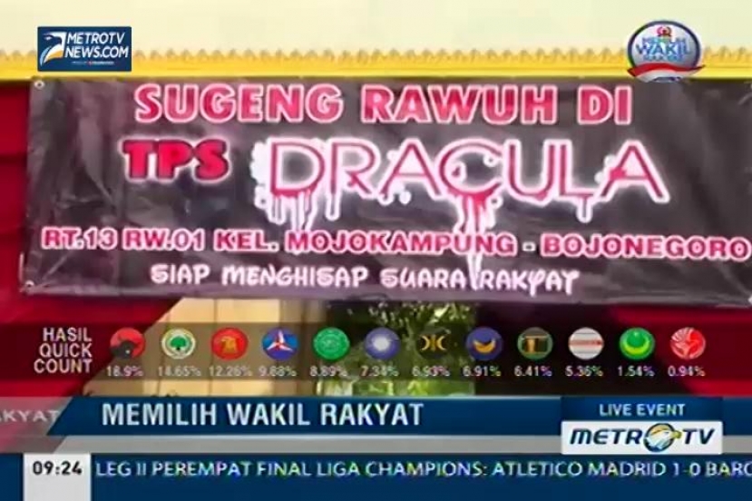 Inilah Dekorasi Unik Tempat Pemungutan Suara (TPS)
