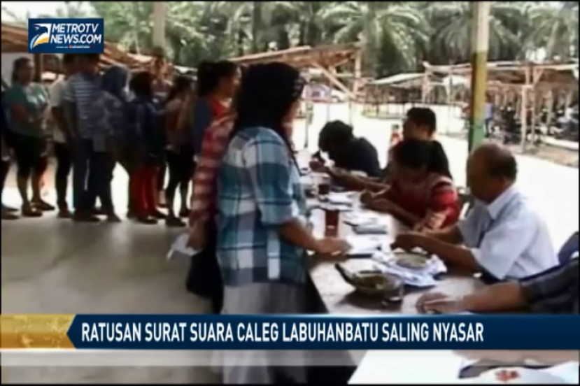 Ratusan Surat Suara Caleg Labuhanbatu Saling Nyasar