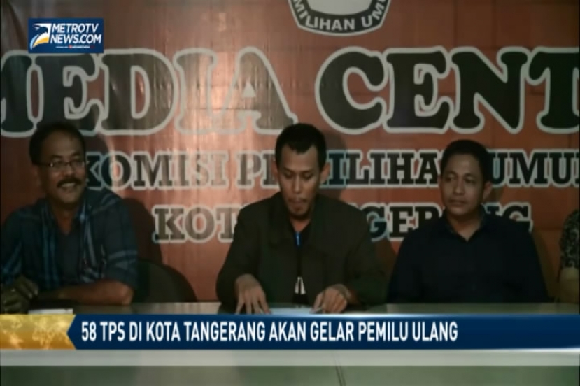 58 TPS di Kota Tangerang Akan Gelar Pemilu Ulang