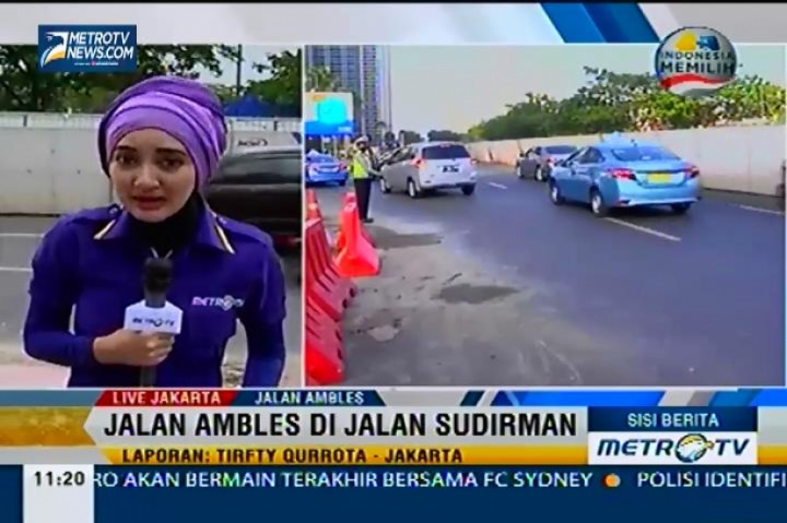 Sisi Berita: Jalan Ambles di Jalan Sudirman