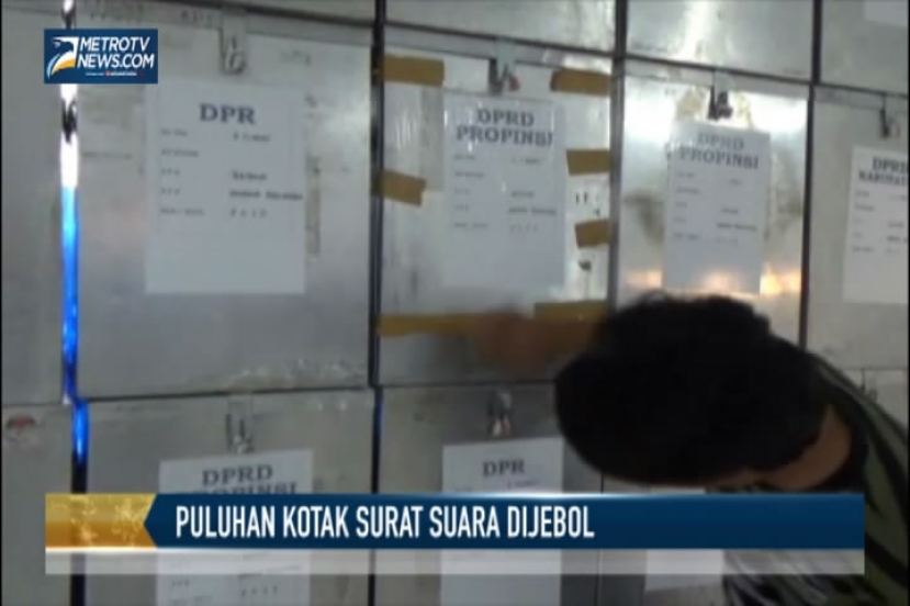 Puluhan Kotak Surat Suara Dijebol