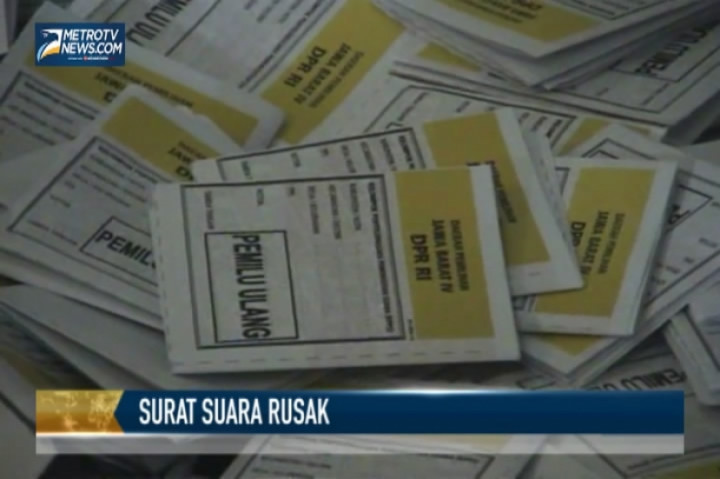 Jelang Pemilu Ulang, KPU masih Temukan Surat Suara Rusak