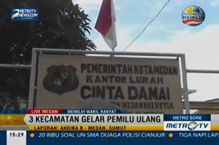 3 Kecamatan di Medan Gelar Pemilu Ulang