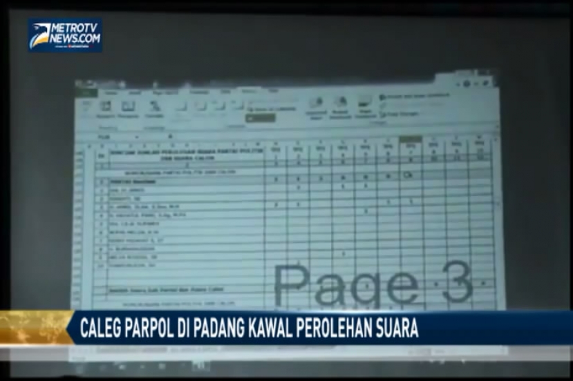 Para Caleg di Padang Kawal Perolehan Suara