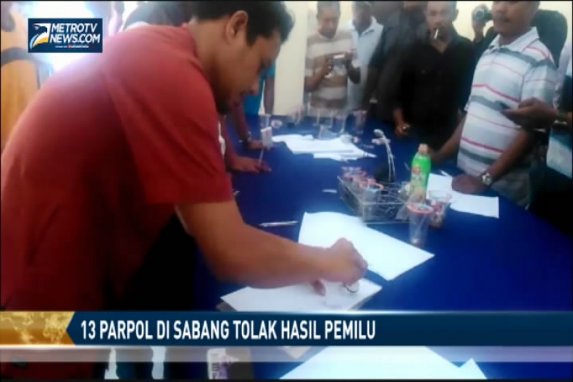 13 Partai Politik di Sabang Tolak Hasil Pemilu
