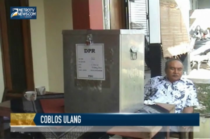Coblos Ulang di TPS 32 Sukabumi Sepi Peminat