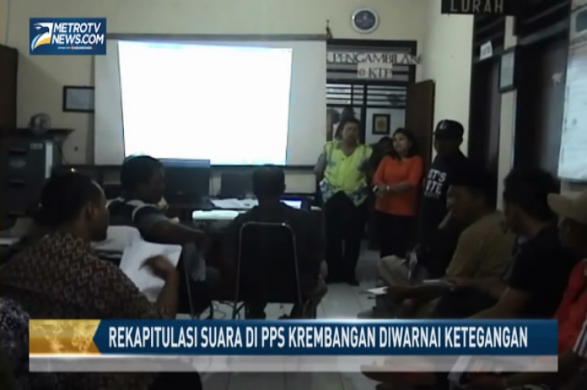 Rekapitulasi Suara di PPS Krembangan Diwarnai Ketegangan