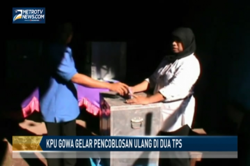 KPU Gowa Gelar Pencoblosan Ulang di Dua TPS