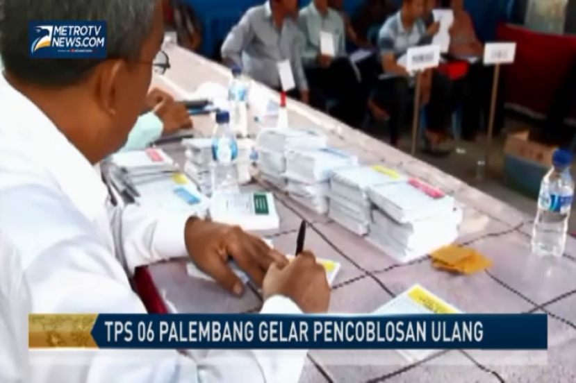 TPS 06 Palembang Gelar Pencoblosan Ulang