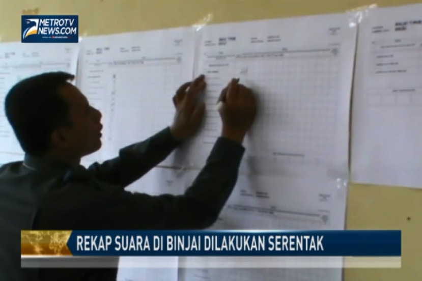Rekap Suara di Binjai Dilakukan Serentak