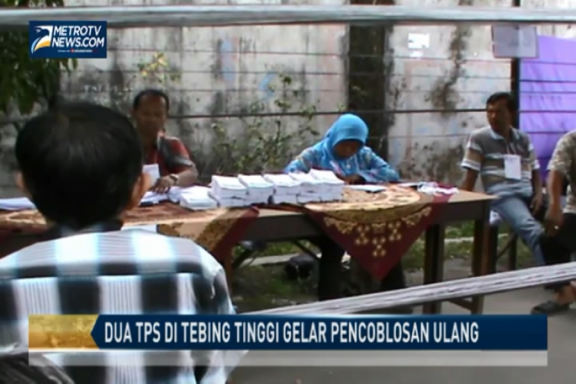 Dua TPS di Tebing Tinggi Gelar Pencoblosan Ulang