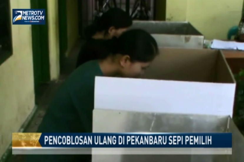 Pencoblosan Ulang di Pekanbaru Sepi Pemilih