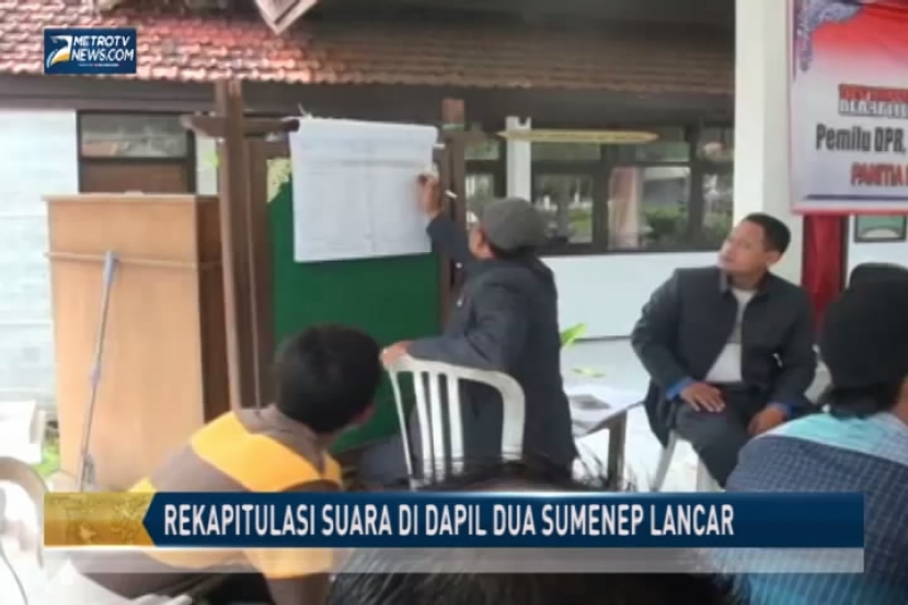 Rekapitulasi Suara di Dapil Dua Sumenep Lancar