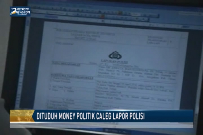 Dituduh Money Politik Caleg Lapor Polisi