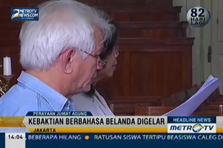 Kebaktian Berbahasa Belanda di Gereja Imanuel