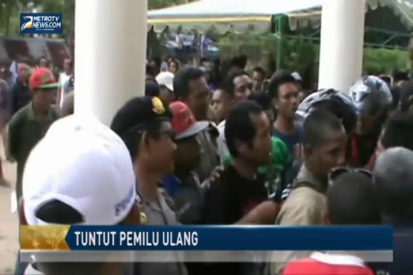 Massa Kepung Kantor KPU Labuanbajo Tuntut Pemilu Ulang