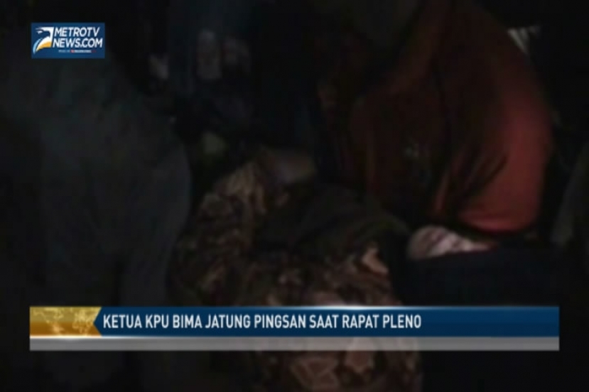 Ketua KPU Bima Jatuh Pingsan Saat Rapat Pleno