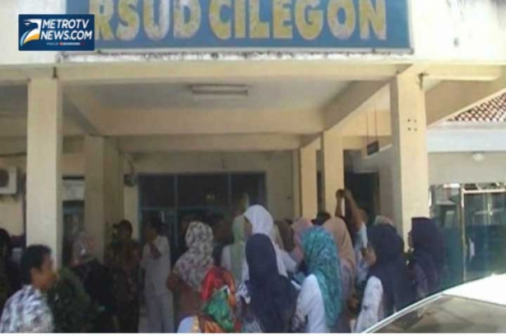 Perawat RSUD Cilegon Melakukan Aksi Mogok Kerja