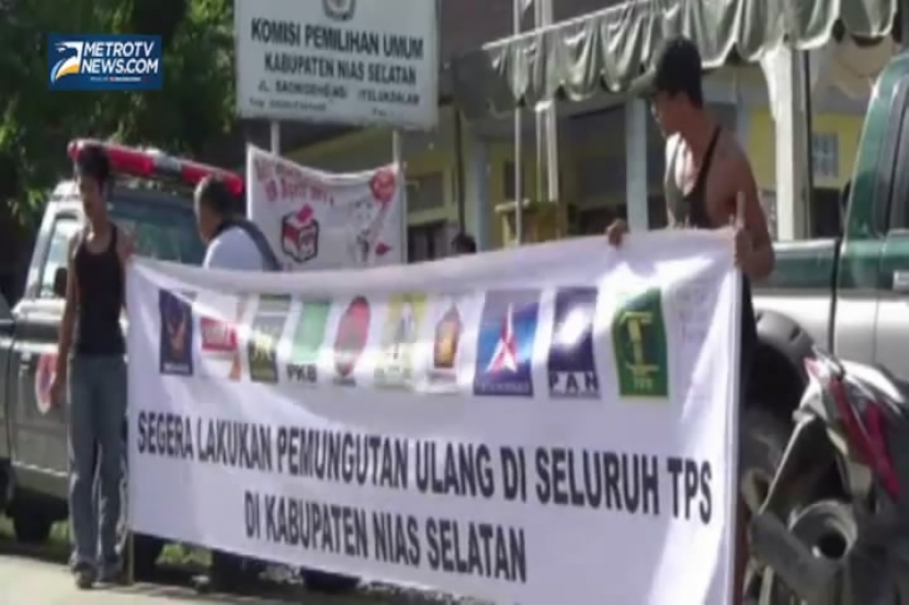 11 Parpol Tuntut Pemilu Ulang di Nias Selatan