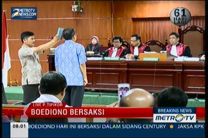 Kesaksian Boediono dalam Kasus Bank Century   
