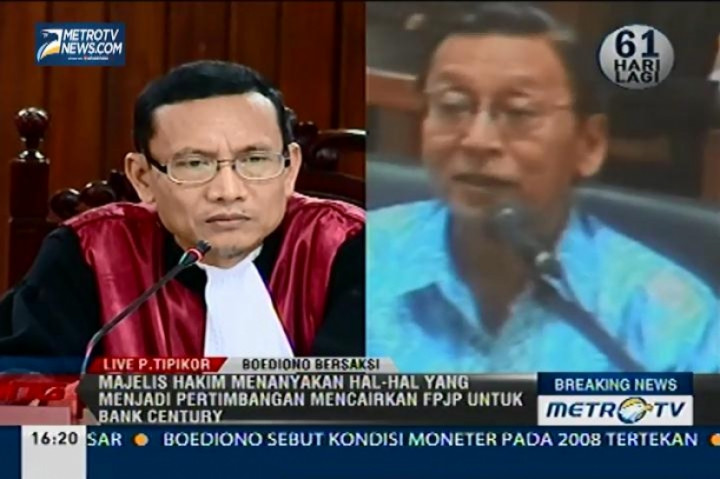 Kesaksian Boediono dalam Kasus Bank Century (21)