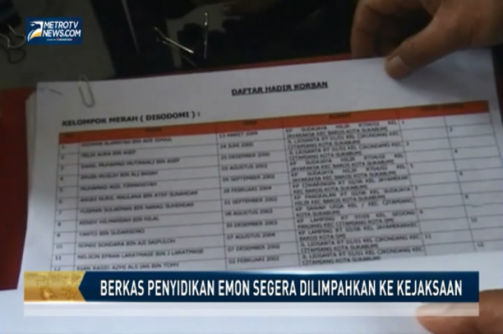 Berkas Penyidikan Emon Segera Dilimpahkan ke Kejaksaan