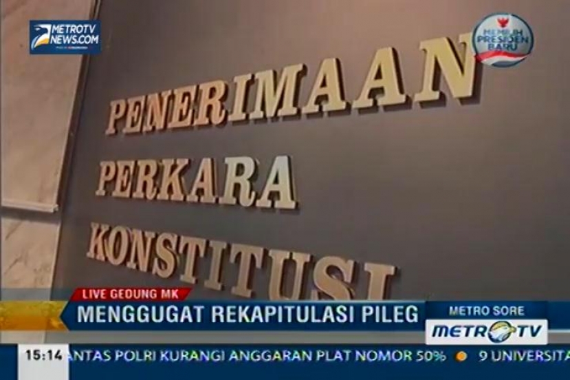 Tiga Peserta Pemilu Ajukan Gugatan Suara Pileg