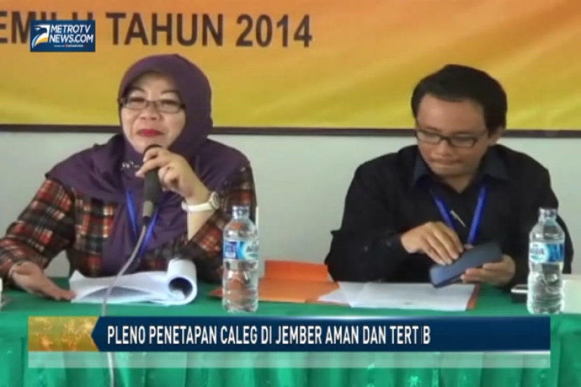 Pleno Penetapan Caleg di Jember Berlangsung Aman