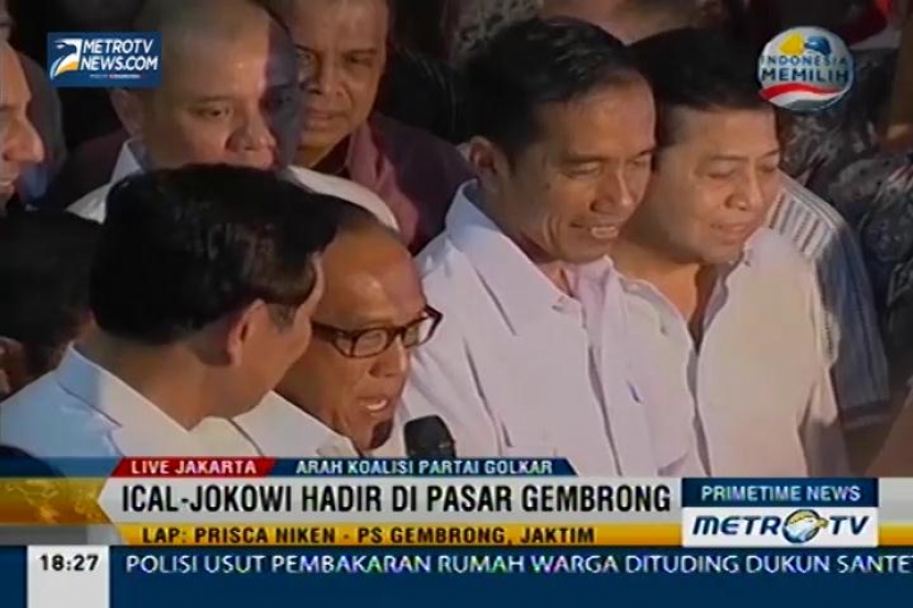 Ical-Jokowi Hadir di Pasar Gembrong